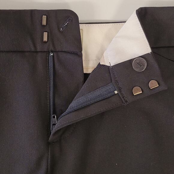 Ecru Tailored Bermuda Shorts Size 6 Black Minimalist Quiet Luxury Workwear - Picture 6 of 10